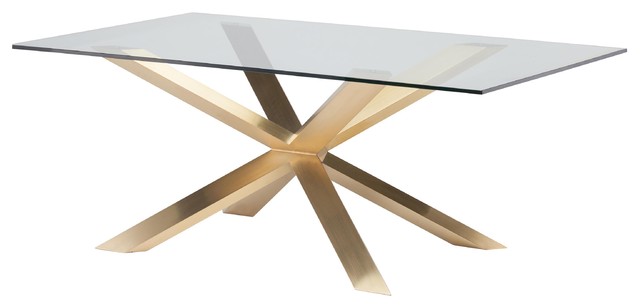 Prudence Modern Clic Gl Top Gold Dining Table 78 75w Prudence Modern Clic Gl Top Gold Dining Table 94 5w