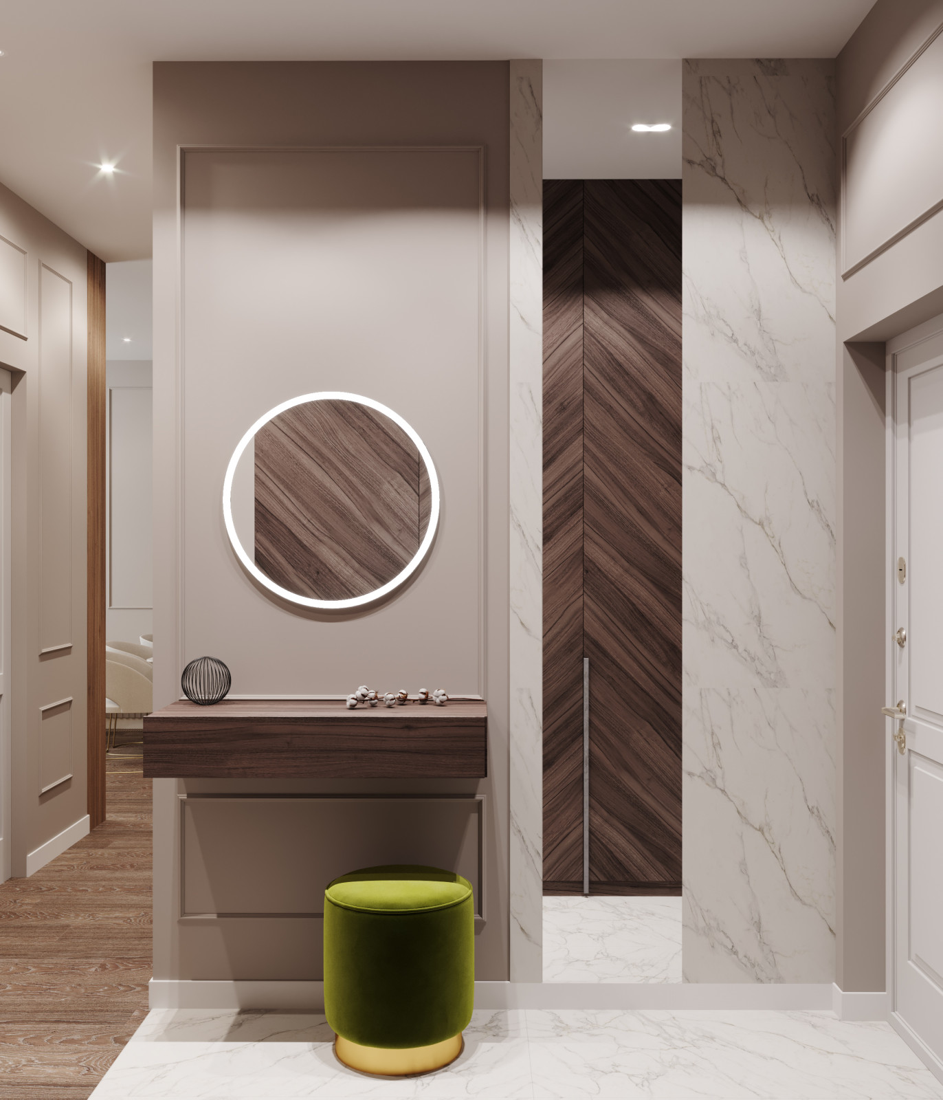 Квартира 73 кв. м. в современном стиле Новочерёмушкинская 17