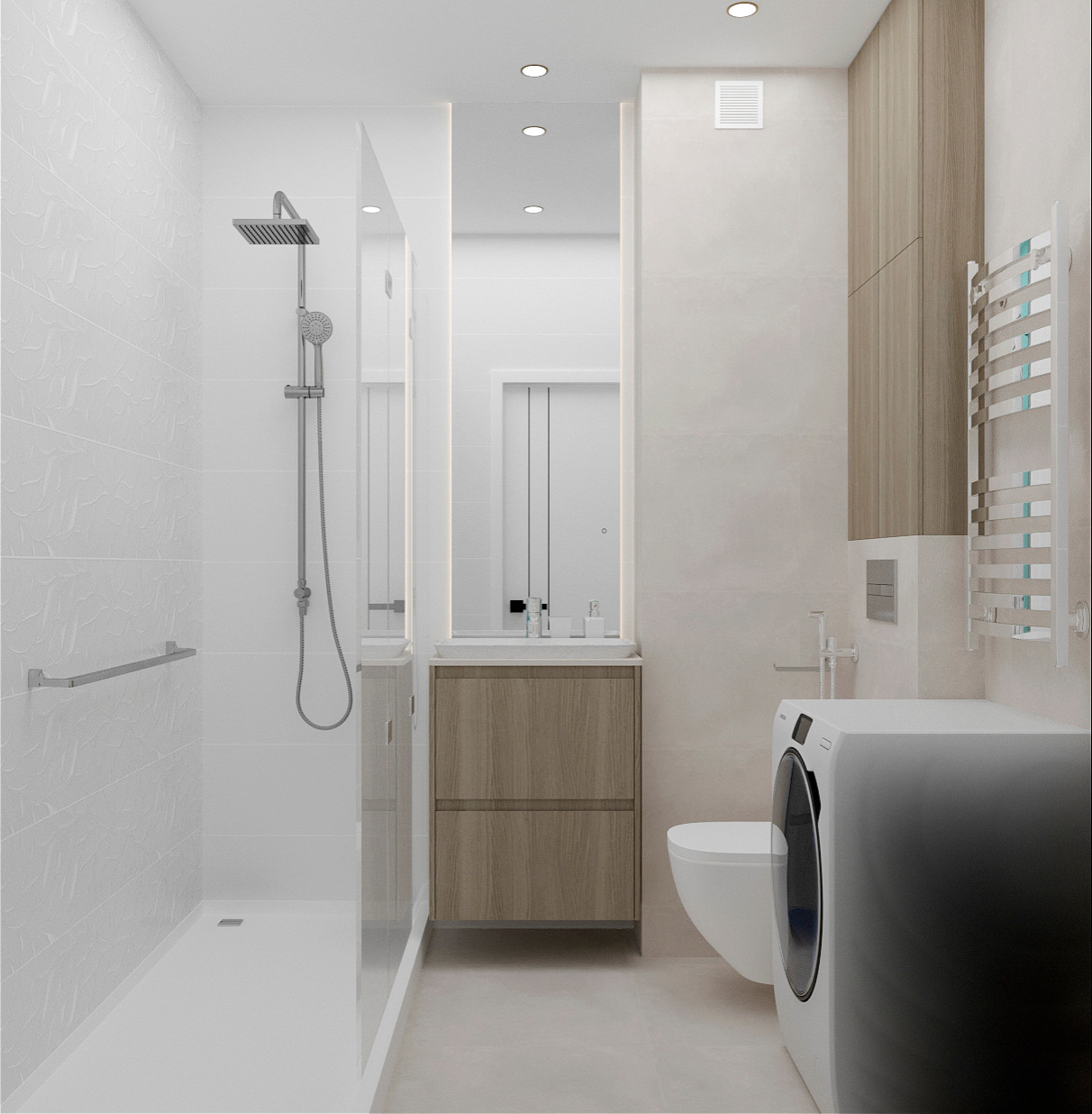 Природный минимализм. Дизайн 3-х комнатной квартиры.