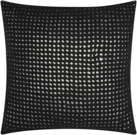 Mina Victory Couture Natural Hide Woven Metallic Black Silver