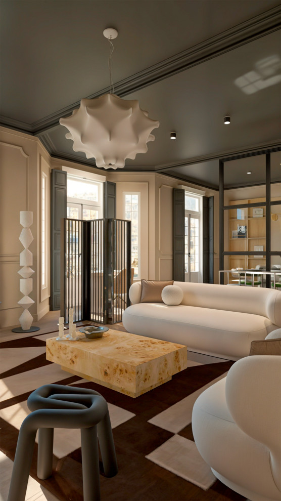 Projet concept – Appartement haussmannien contemporain (3D)