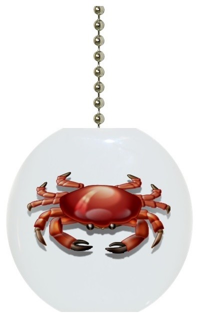 Red Crab Ceiling Fan Pull Beach Style Ceiling Fan Accessories