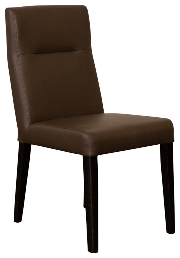 Porter Designs Verona LeatherLook Dining Chair Brown Transitional