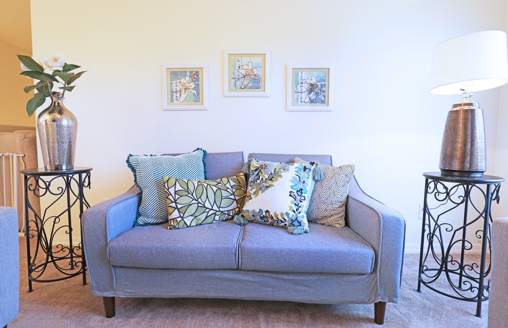 Inspiration for a transitional home design remodel in Phoenix