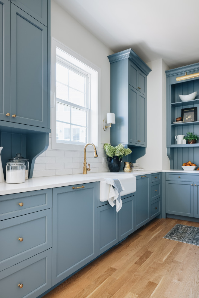 Transitional home design photo in Chicago