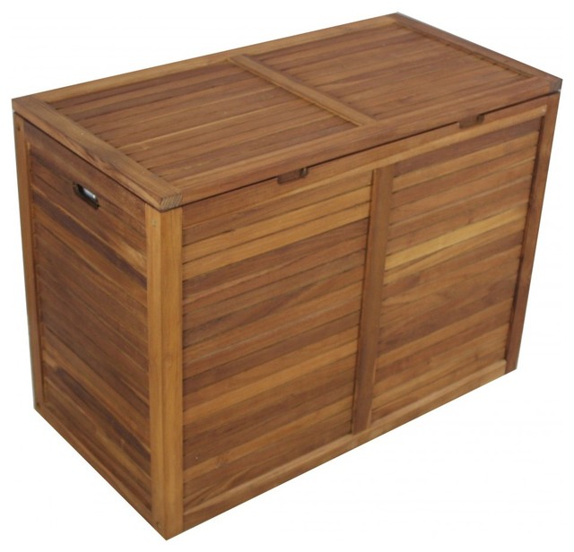 Teak Double Section Hamper Slat Design Contemporary Hampers Teak Double Section Hamper Slat Design