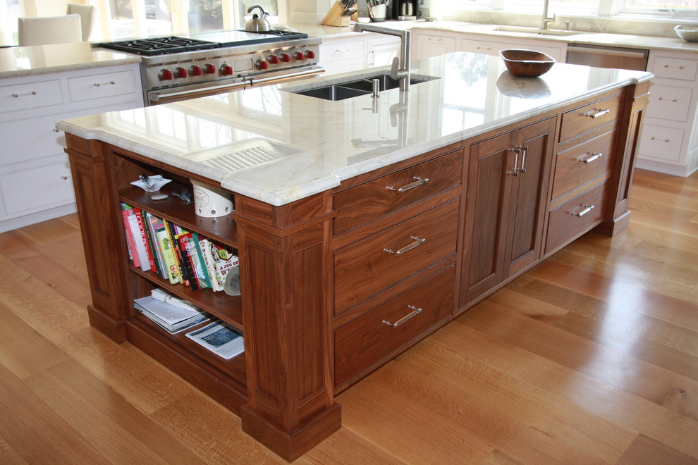 Transitional kitchen photo in Boston