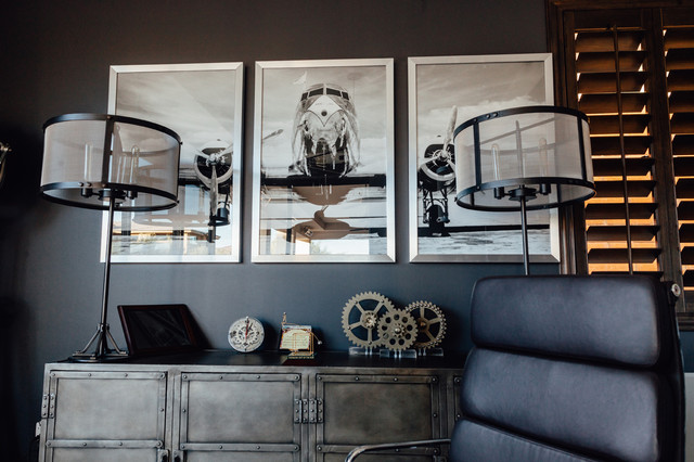 Modern Las Vegas Home minimalistisch-arbeitszimmer