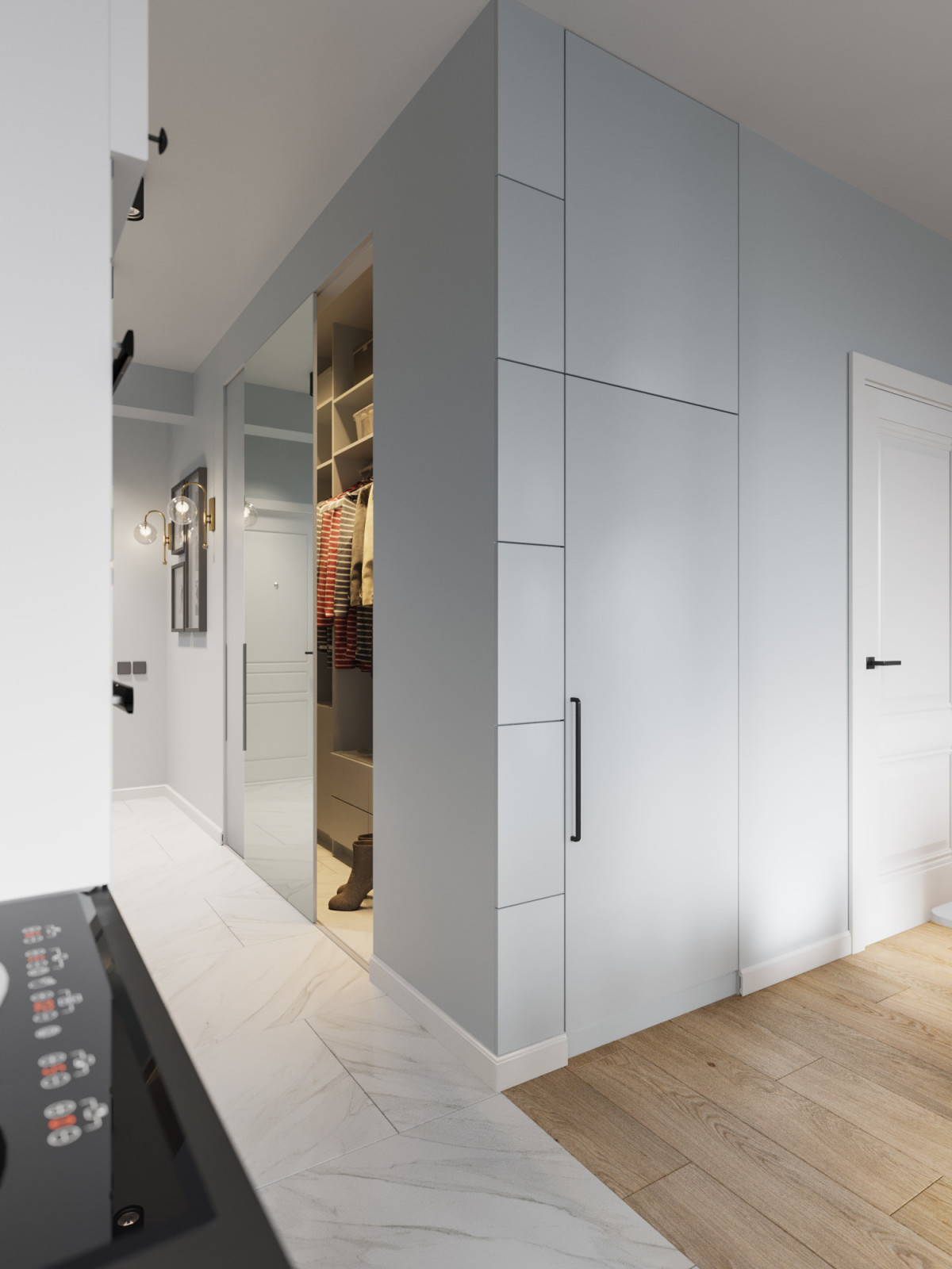 Двухкомнатная квартира 55 м.кв.