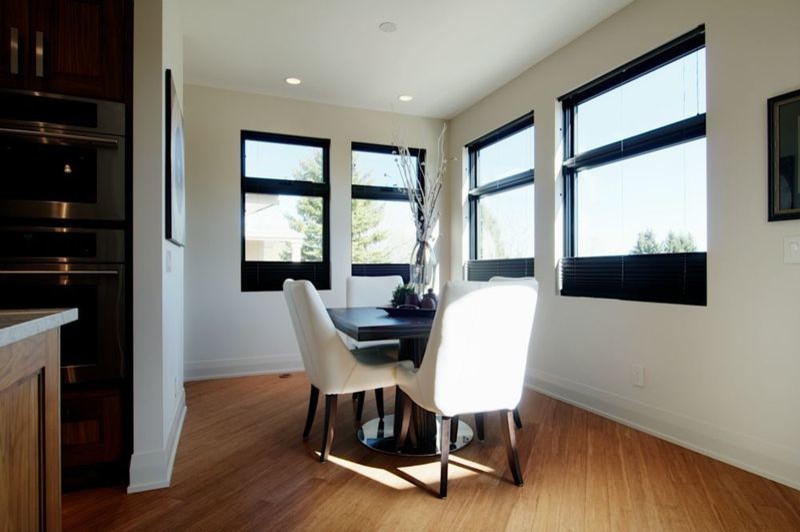 Inspiration for a transitional dining room remodel in Calgary
