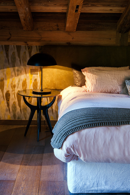 Chalet the Cross rustikt-sovevaerelse