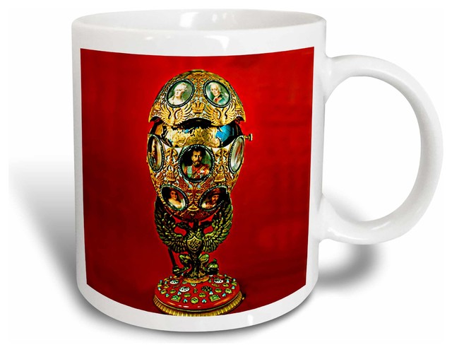 Faberge Egg Tercentenary Of Romanoffs House Mug Traditional Mugs By 3drose L L C