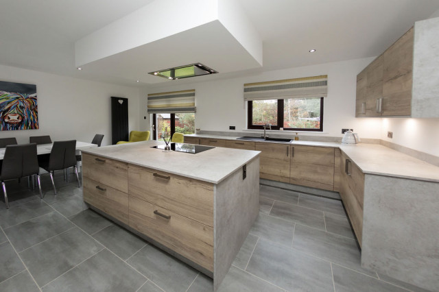 Ashley Ann Fusion Natural Halifax Oak modern-kitchen
