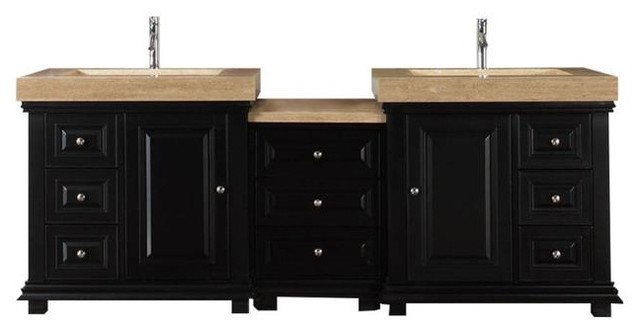 Silkroad 90 Modern Double Sink Bathroom Vanity Traditional Silkroad 90 Modern Double Sink Bathroom Vanity Traditional Vanities And Consoles By Tuscan Basins