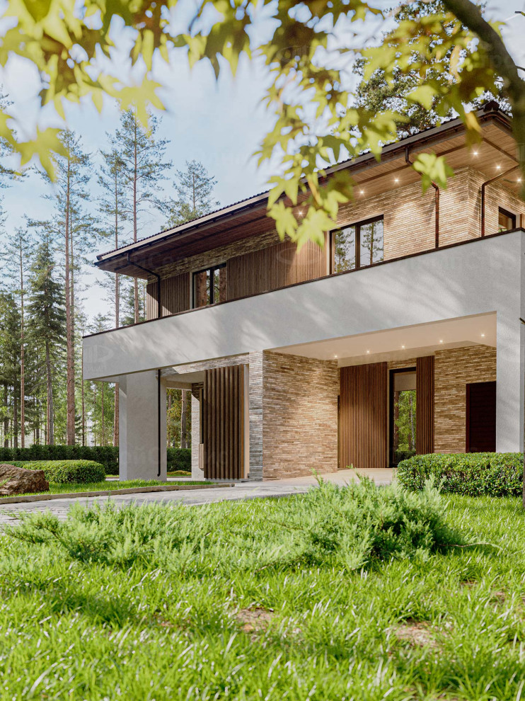 Двухэтажный дом с террасой «Углич»