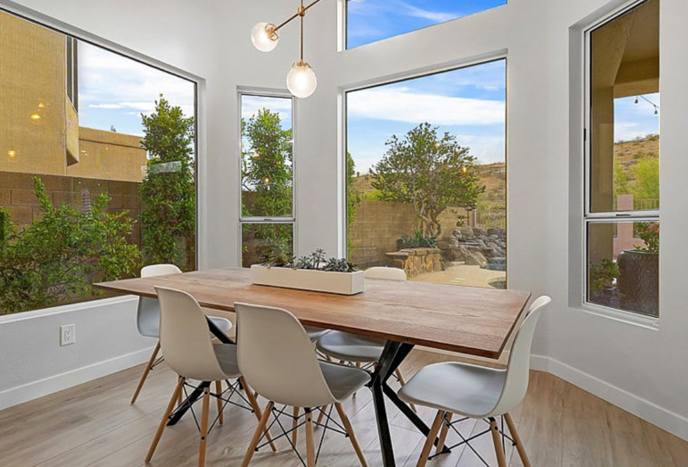 Transitional dining room photo in Phoenix