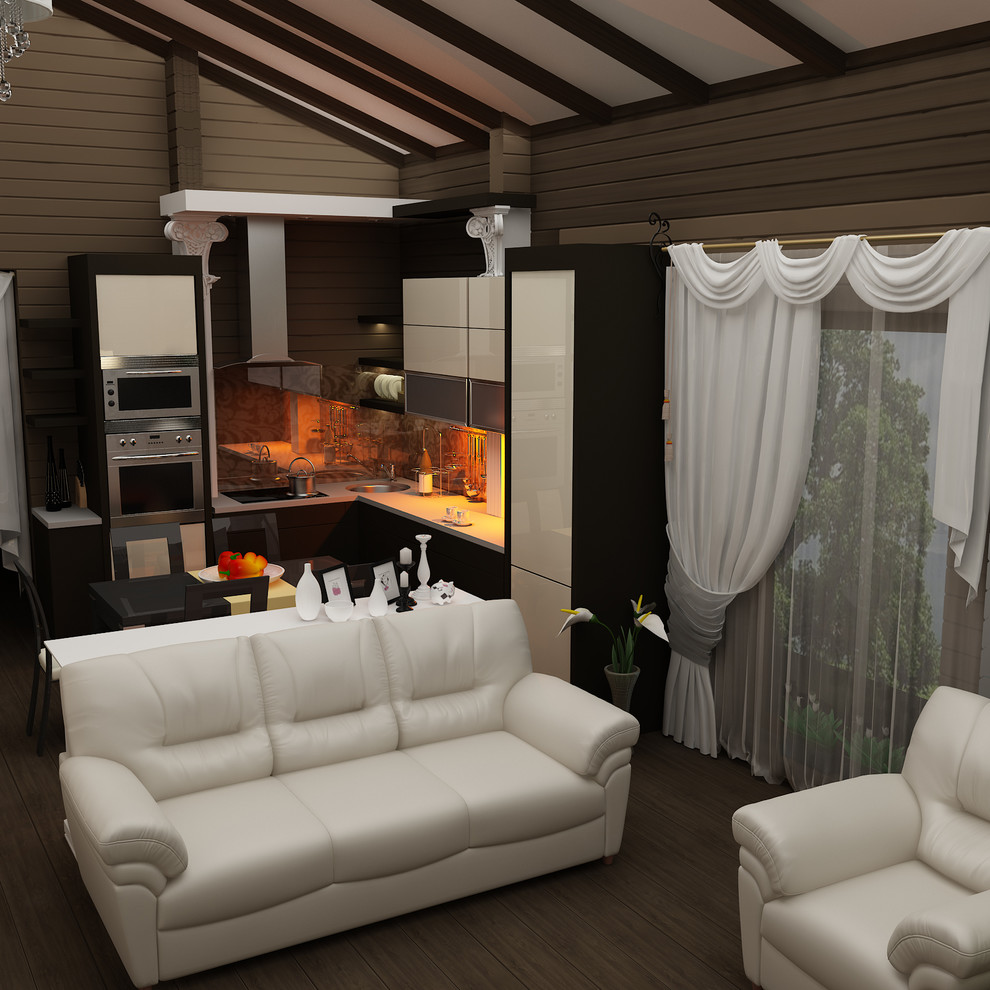 Интерьер деревянного дома