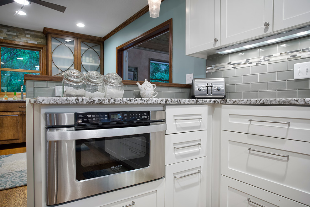 Example of a huge transitional kitchen design in Minneapolis