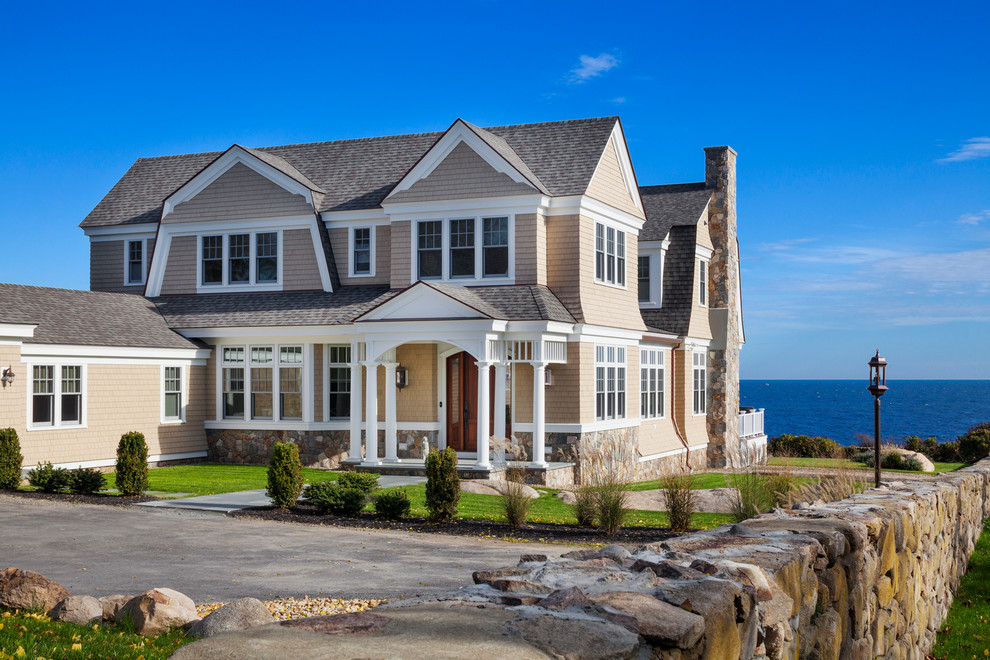 Ocean View Beach Style Exterior Boston by OLSON