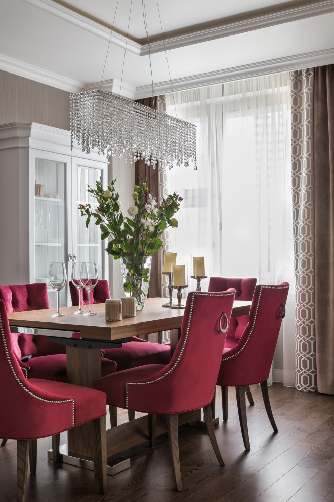 Квартира с сочными акцентами в Неоклассике