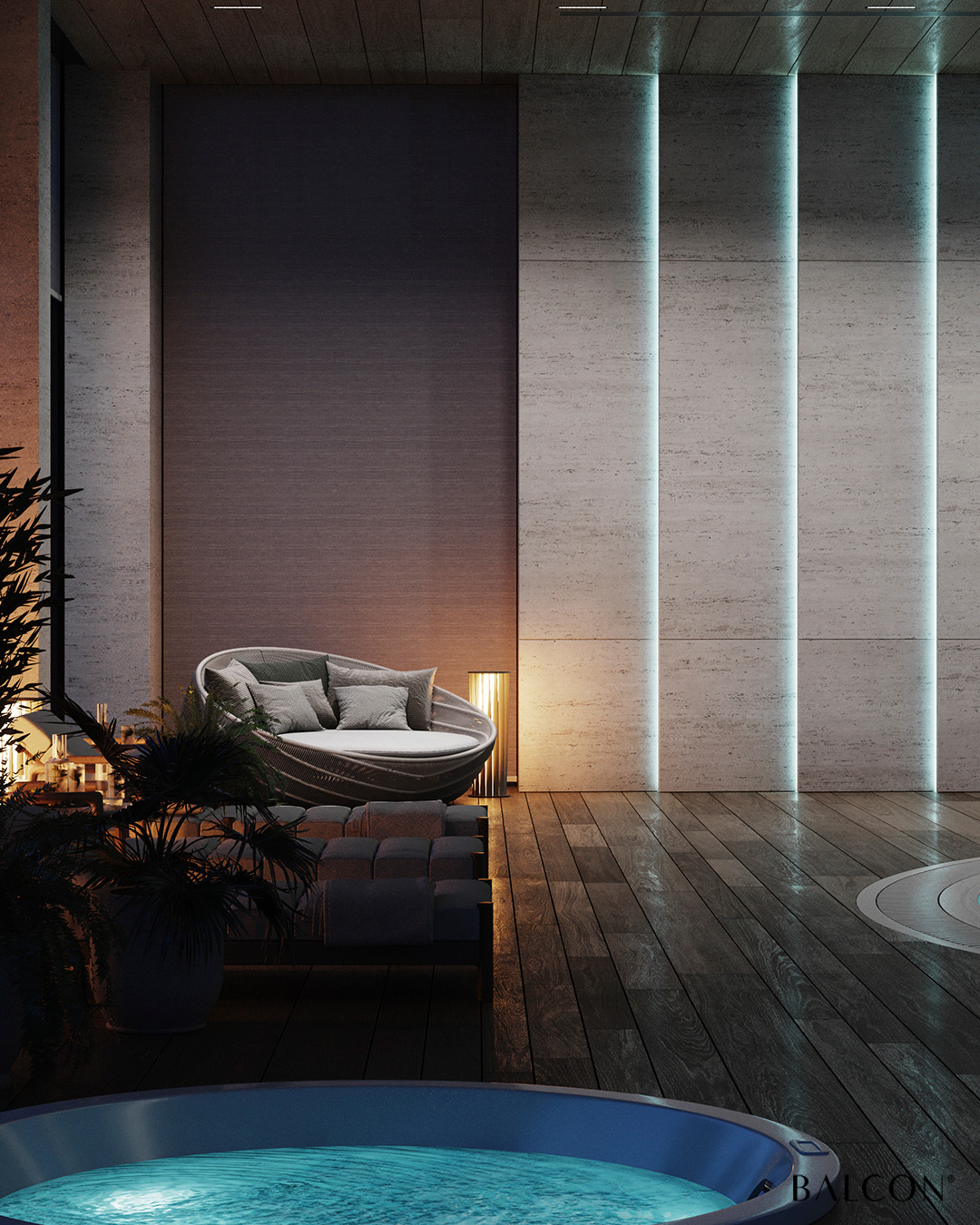 Спа-компекс с бассейном