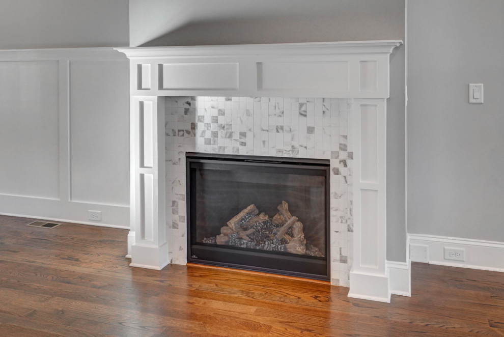 Transitional home design photo in Charlotte