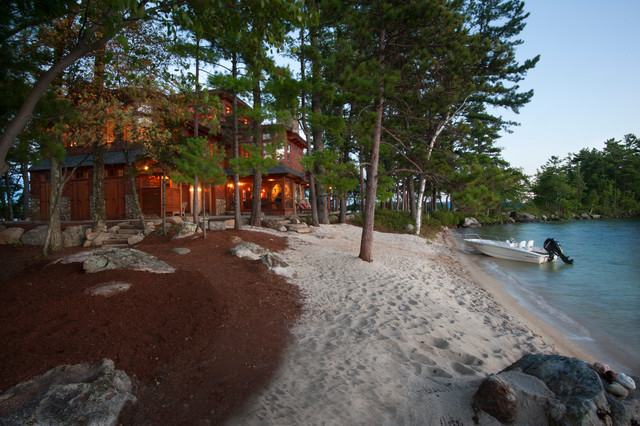 Norway Point Residence amerikansk-craftsman-fasad