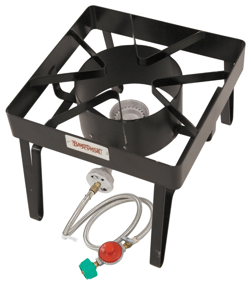 Bayou Brew Cooker with 360-degree Windscreen Protection