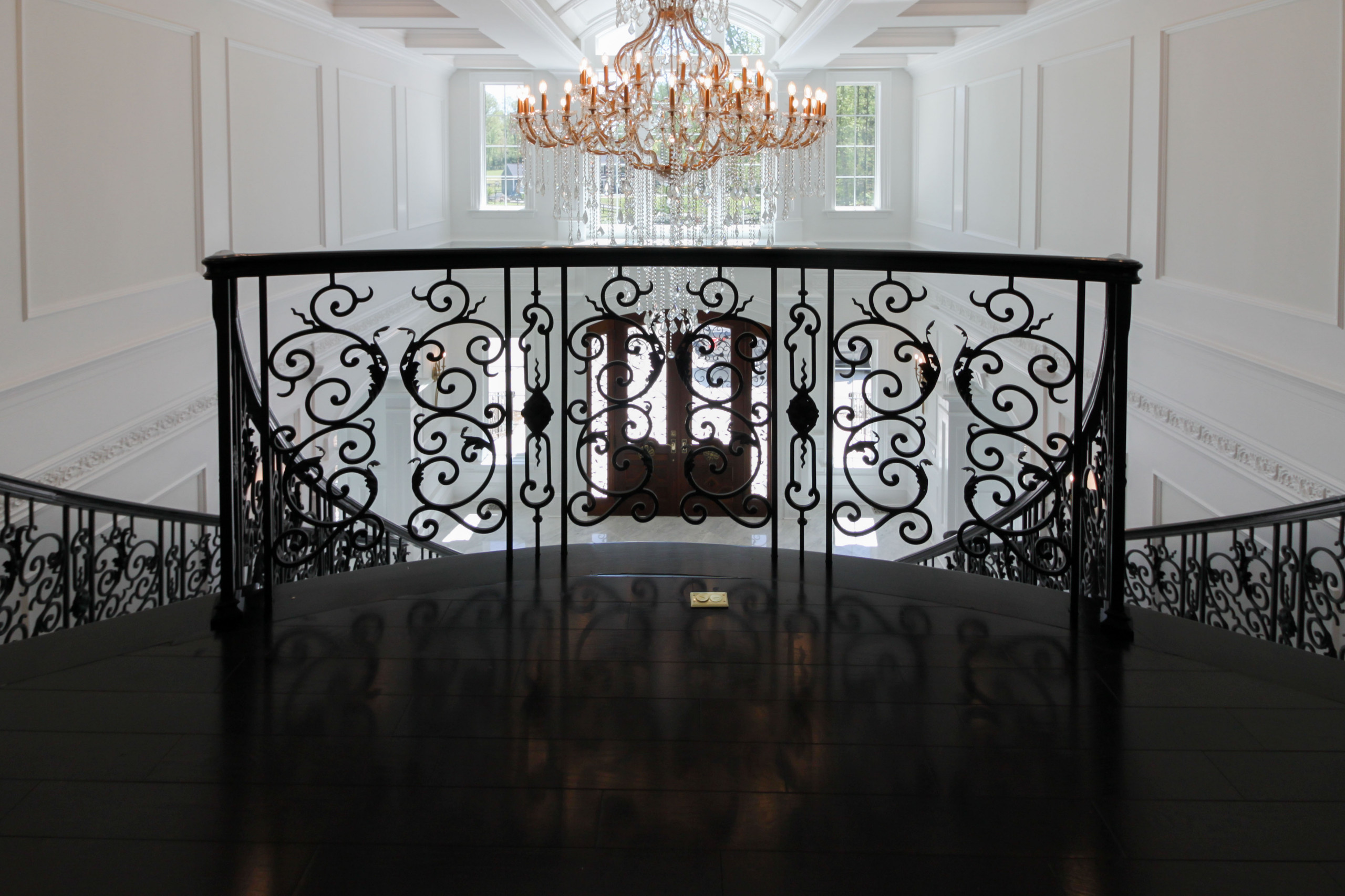 92_Grand Double Staircase in Exquisite Custom Home, Great Falls VA 22066
