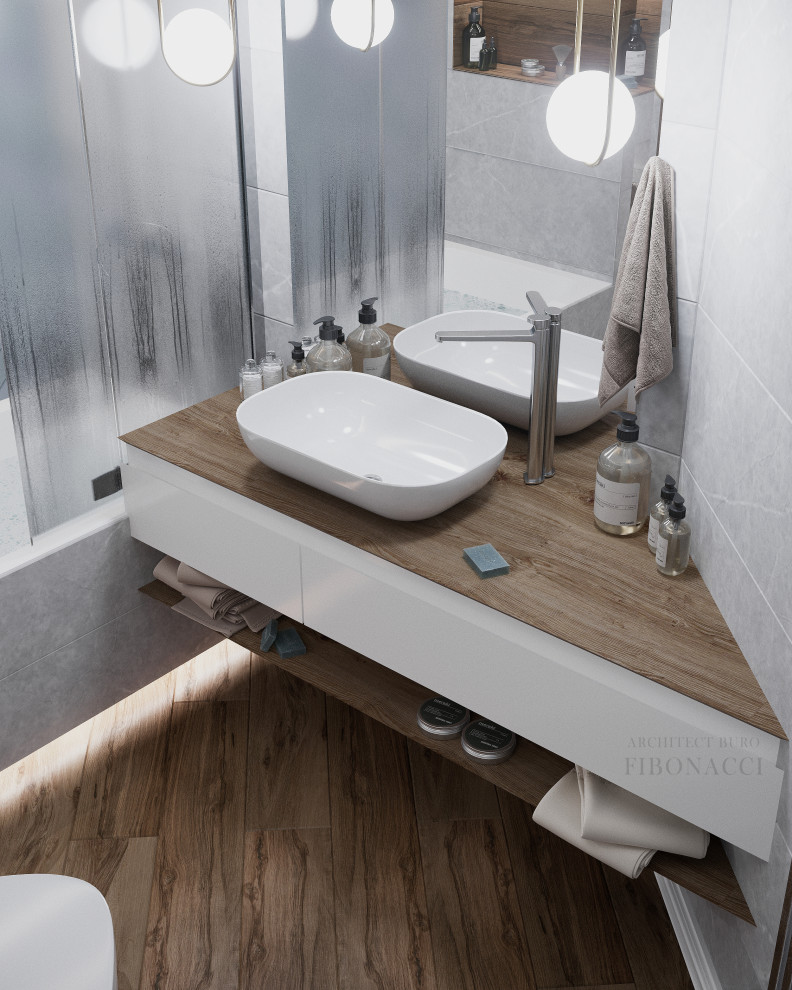 Проект ванной 6 м. кв