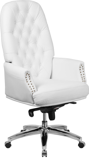 High Back Executive Chair, White