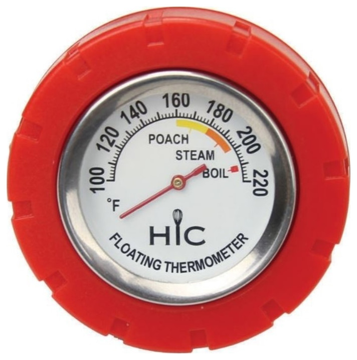 HIC 29011 Waterproof Floating Slow Cooker Thermometer, Stainless Steel