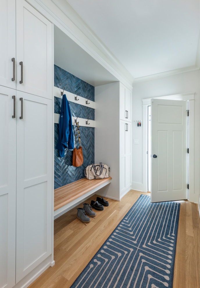 Transitional entryway photo in Boston
