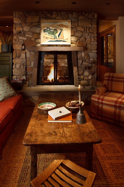 Jackson Hole rustic-living-room