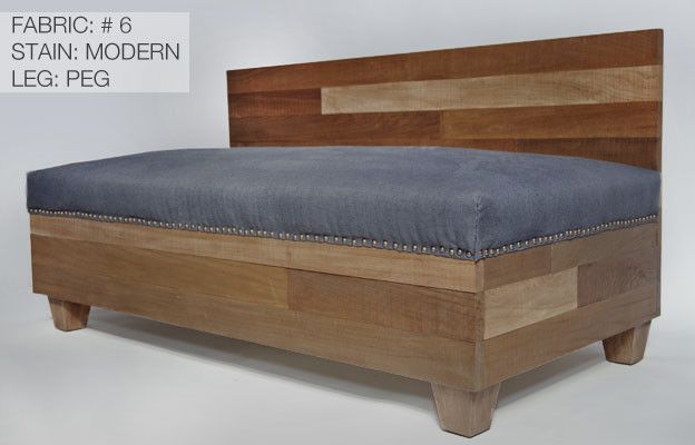 Custom Reclaimed Wood Modern Industrial Sofa