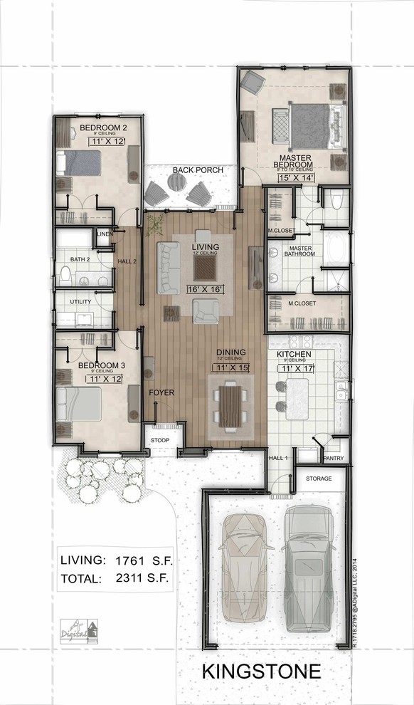 Transitional home design photo in New Orleans