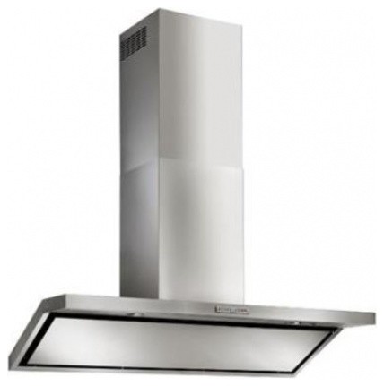 WC46E90SB 35.5" Circeo Chimney Range Hood with Halogen Lighting  3-Speed Plus Bo