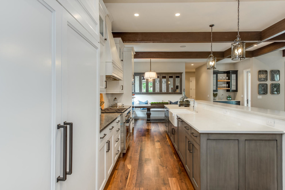 Inspiration for a transitional kitchen remodel in Denver