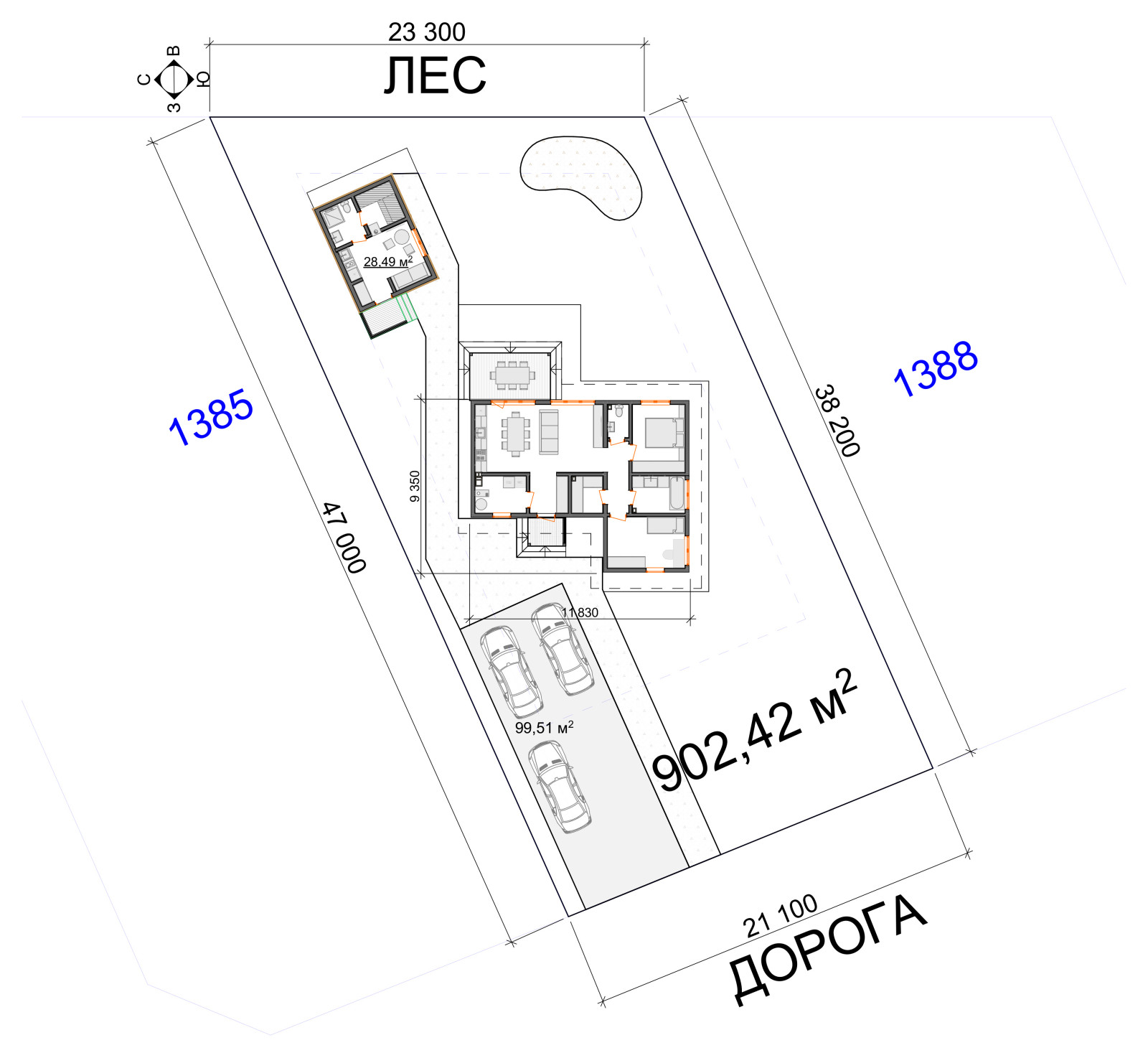 Каркасный дом 70м2