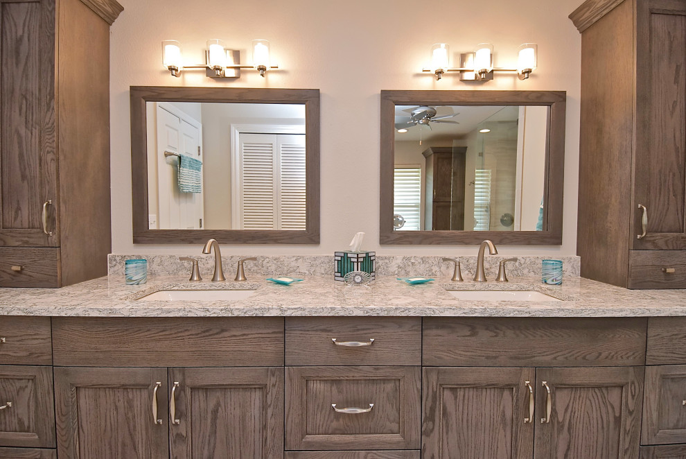 Luxury Master Bathroom Remodel with Walk-In Shower and Double Vanity ...