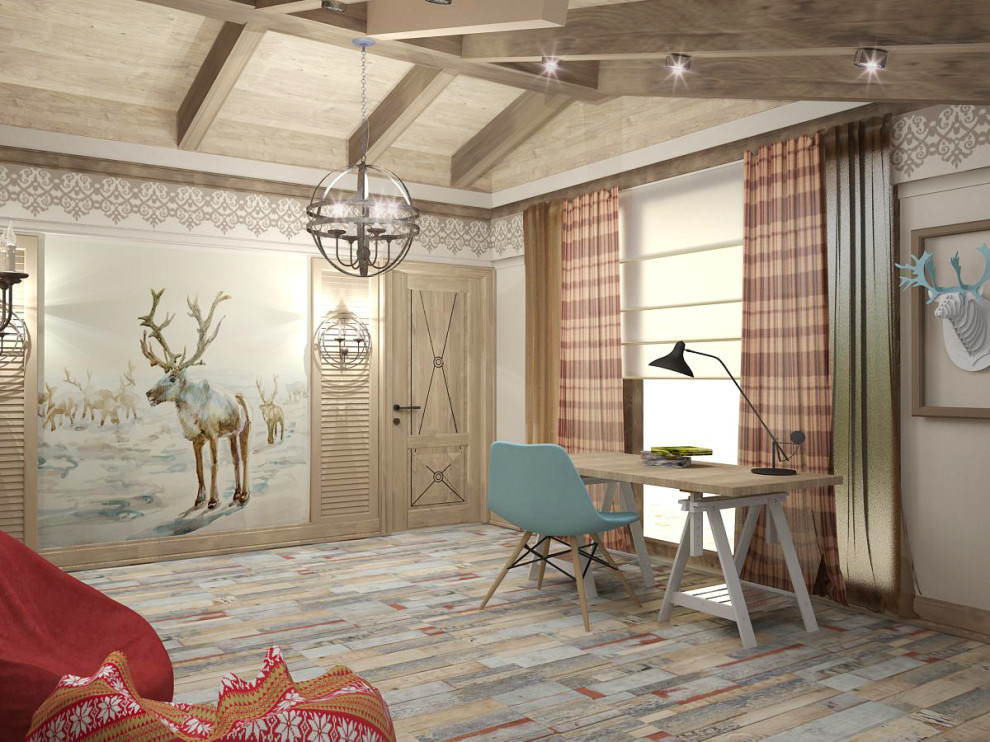 дестские комнаты в мансардных помещениях