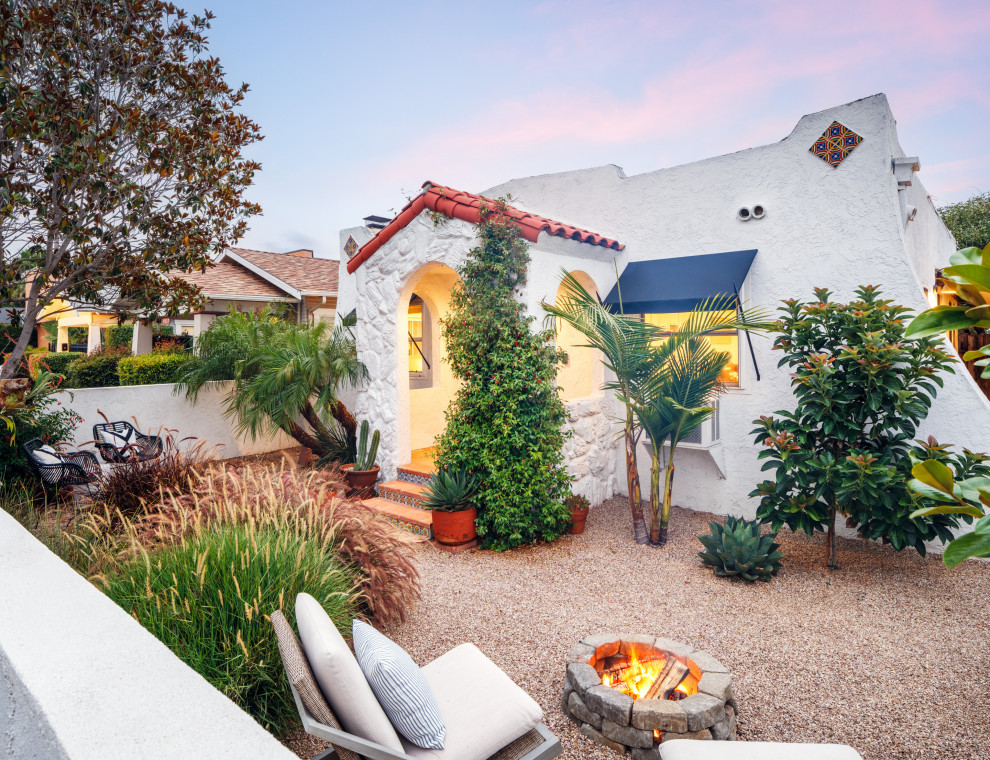 Normal Heights Spanish Renovation Southwestern Exterior San Diego by Adjacent Houzz