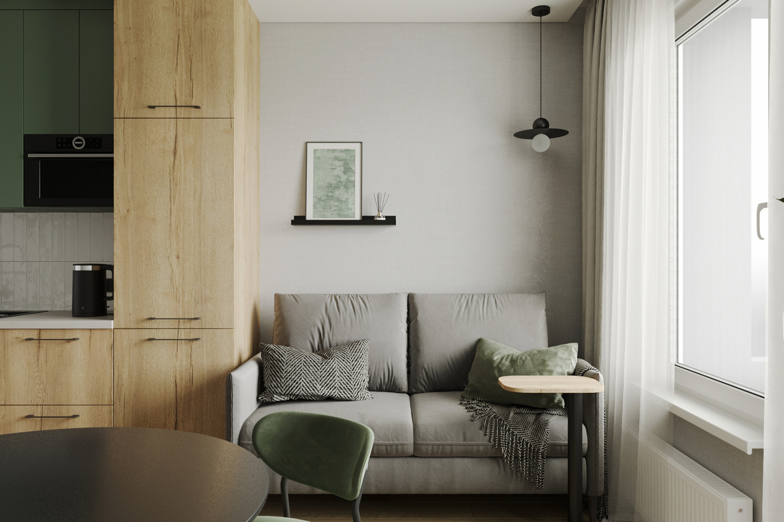 Двухкомнатная студия в ЖК "Новый горизонт". Новосибирск