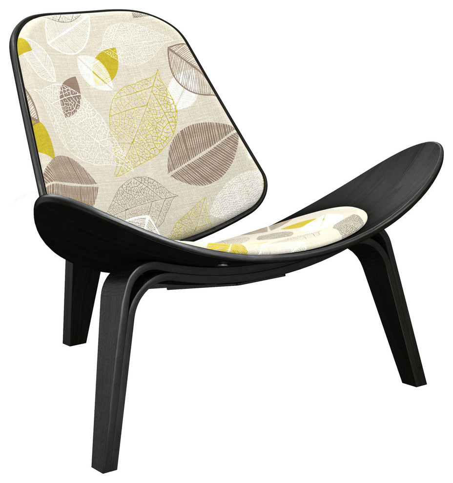 Black Shell Chair, Autumn Leaves