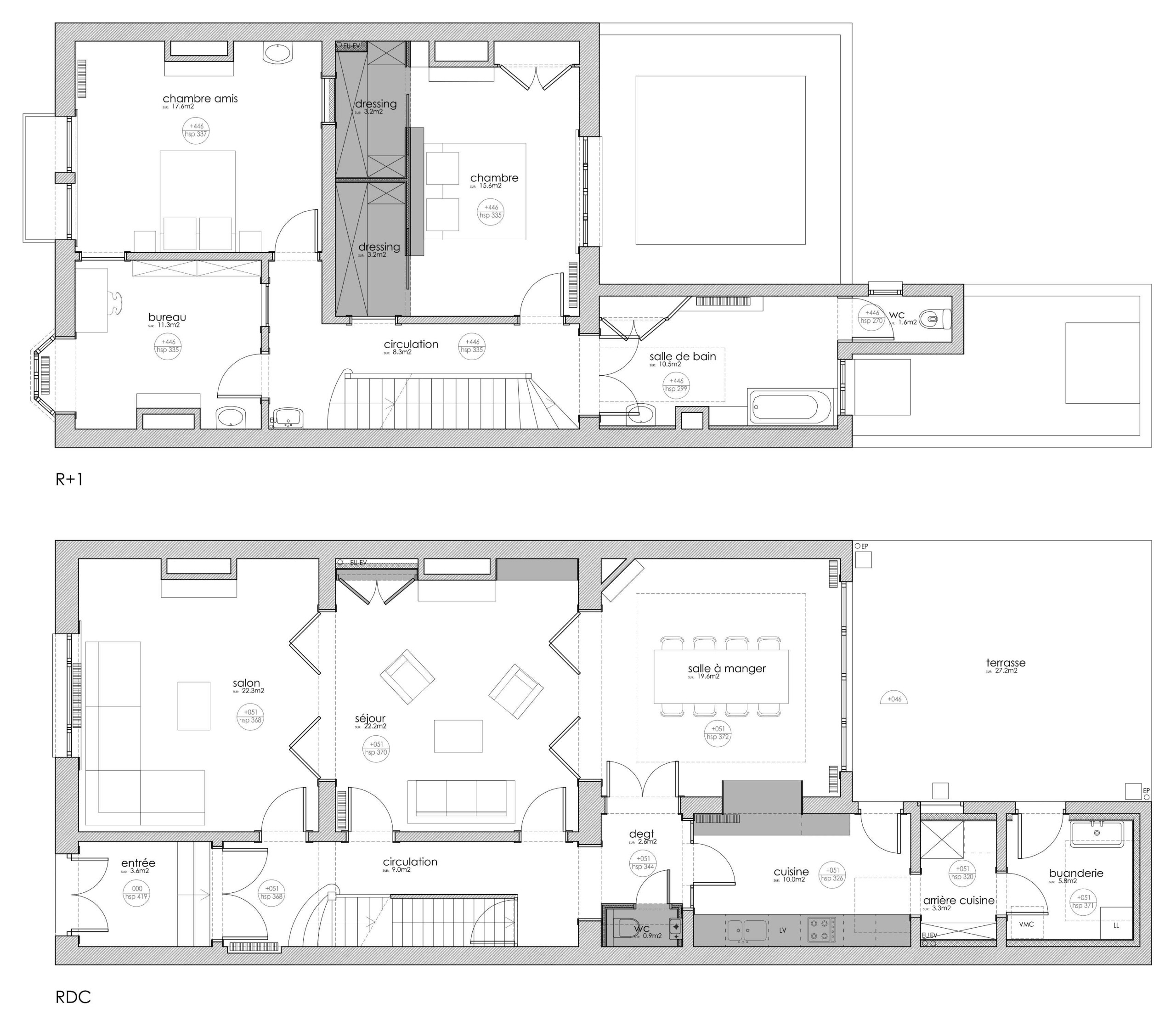 Réhabilitation d’une maison art nouveau - 276 m²