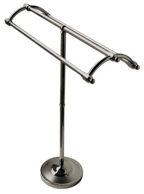 Pedestal Round Plate Towel Rack In Oil Rubbed Bronze Finish