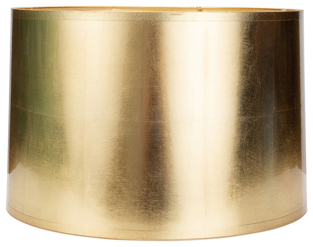 Couture Lamps Modern Glam 15x16x10 Round Tapered Gold Foil Shade Couture Lamps Modern Glam 15x16x10 Round Tapered Gold Foil Shade