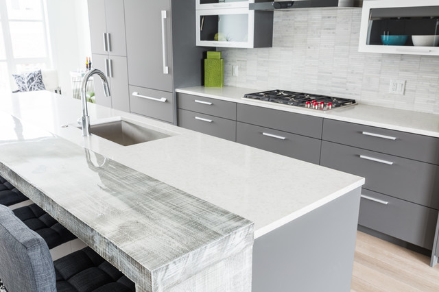 Quartz Countertops Modern Kitchen Calgary By Icon Stone Tile