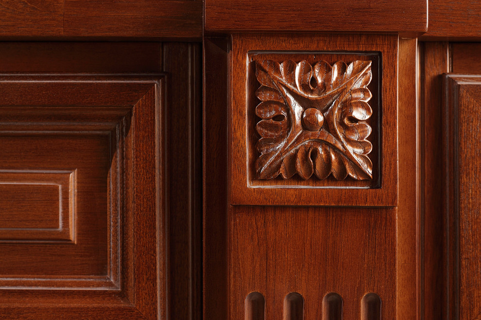 Классический кабинет в шоколадных тонах