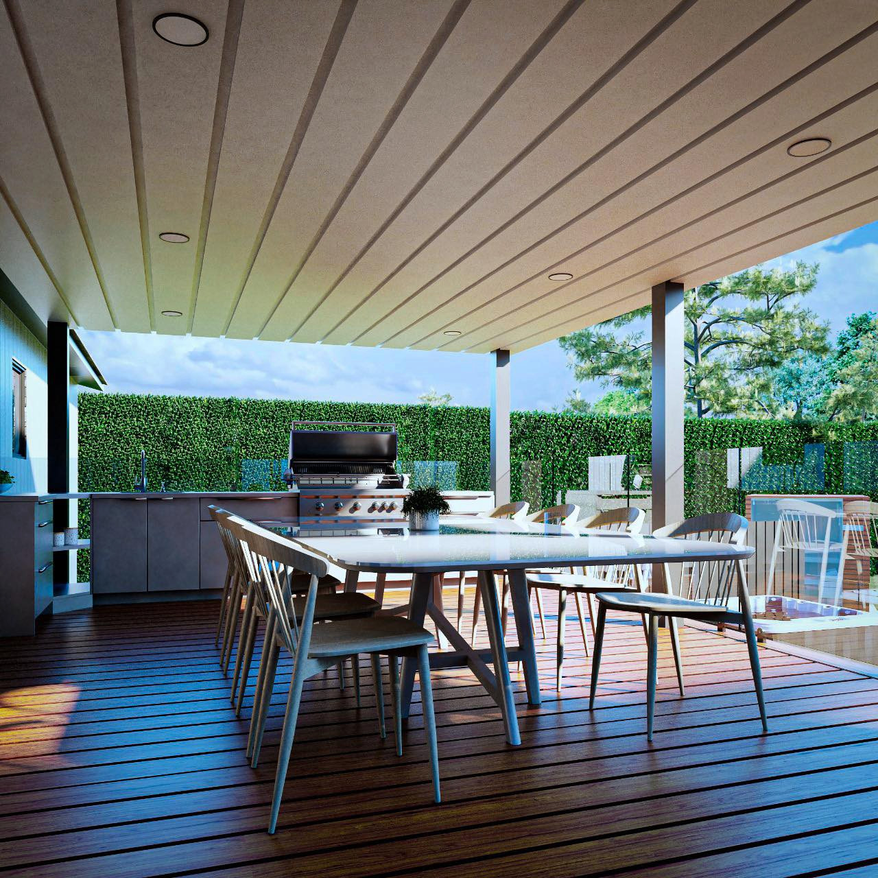 Exterior Kitchen and Dinning